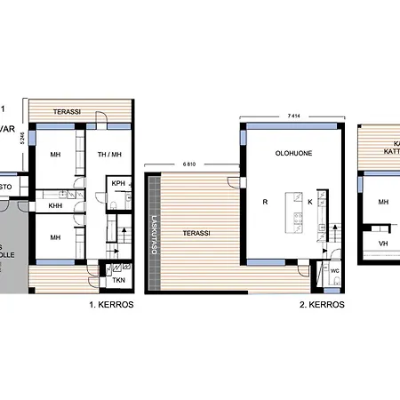Appartement Luksustason Kolmen Makuuhuoneen Lomahuoneisto Meren Aeaerellae