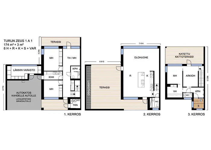 Appartement Luksustason Kolmen Makuuhuoneen Lomahuoneisto Meren Aeaerellae